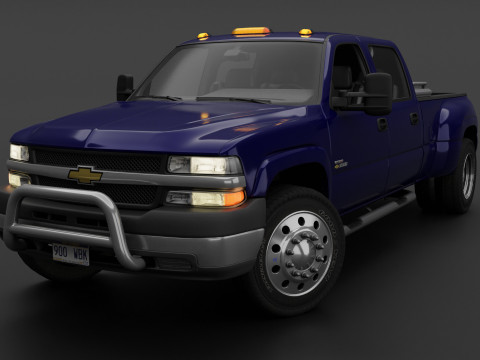 Chevy Silverado 3500 Dually Pickup Truck - Complete Model 3D 模型
