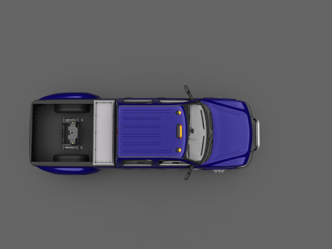 Chevy Silverado 3500 Dually Pickup Truck - Complete Model 3D 模型