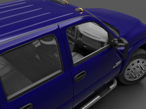 Chevy Silverado 3500 Dually Pickup Truck - Complete Model 3D 模型