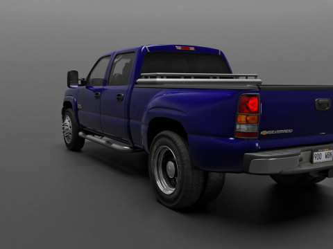 Chevy Silverado 3500 Dually Pickup Truck - Complete Model 3D 模型