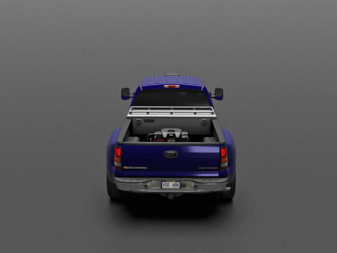 Chevy Silverado 3500 Dually Pickup Truck - Complete Model 3D 模型