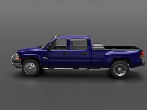 Chevy Silverado 3500 Dually Pickup Truck - Complete Model 3D 模型