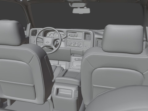 Chevy Silverado 3500 Dually Pickup Truck - Complete Model 3D 模型