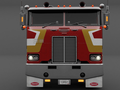 Peterbilt 352 Cabover Semi Truck - Complete Model Modello 3D