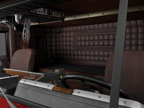 Peterbilt 352 Cabover Semi Truck - Complete Model Modello 3D