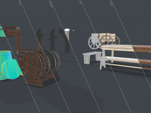 Medieval props pack 3d 3D 模型