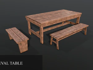 中世の小道具パック 3D 3Dモデル