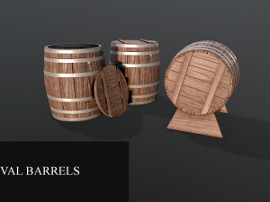 Medieval props pack 3d 3D 模型