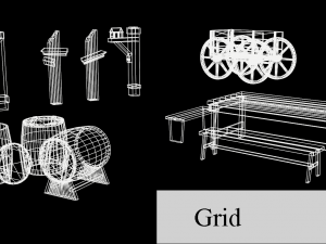 Medieval props pack 3d 3D 模型