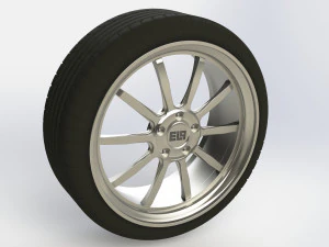 カスタムディスクモデル ElP タイヤありまたはタイヤなし 3Dプリントモデル