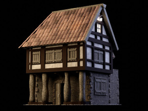 Medieval and Tudor House Modèle 3D