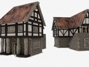 Medieval and Tudor House Modelo 3D