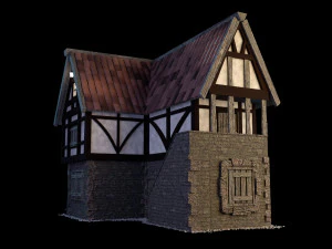 Medieval and Tudor House 3D Model