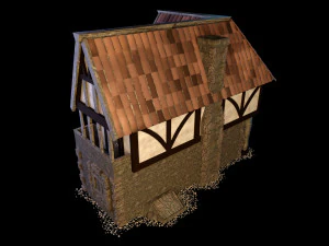 Medieval and Tudor House 3D Model