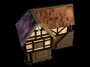 Medieval and Tudor House 3D Model