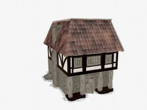 Medieval and Tudor House 3D Model