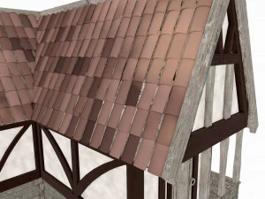 Medieval and Tudor House 3D Model