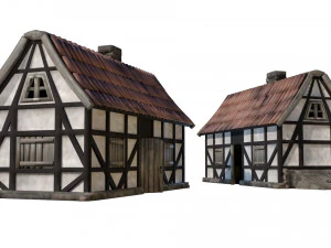 Medieval and Tudor Home 3D Model