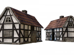 Medieval and Tudor Home 3D Model