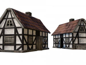 Medieval and Tudor Home 3D Model
