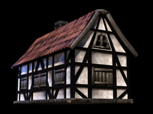 Medieval and Tudor Home 3D Model