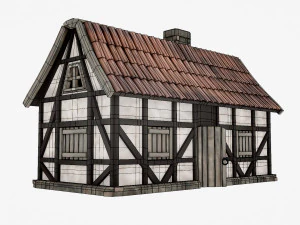 Medieval and Tudor Home 3D Model