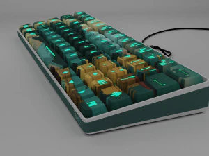 RGB Keyboard 3D Model