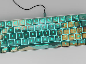 RGB Keyboard 3D Model