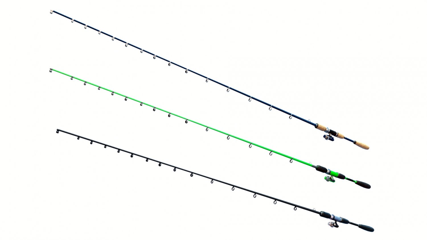 Animated Fishing Rods 3D Model in Sports Equipment 3DExport
