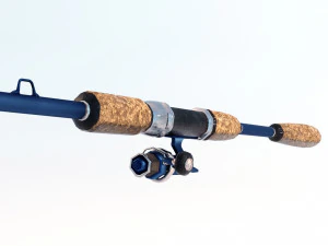 Animated Fishing Rods 3D Model