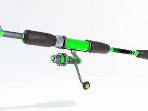 Animated Fishing Rods 3D Model