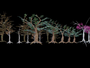Low Poly Tree Pack 3D Model