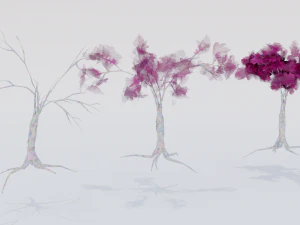 Low Poly Tree Pack 3D Model