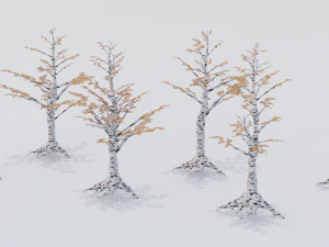 Low Poly Tree Pack 3D Model