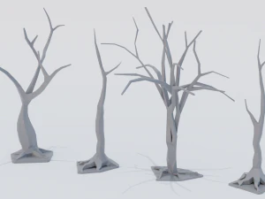 Low Poly Tree Pack 3D Model