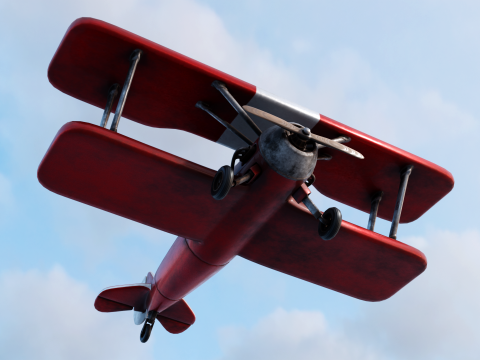 Modern Biplane 3Dモデル