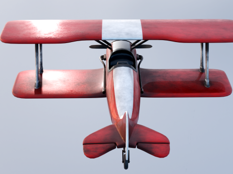 Modern Biplane 3Dモデル