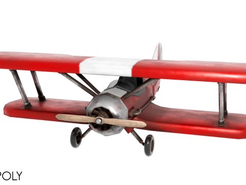 Modern Biplane 3Dモデル