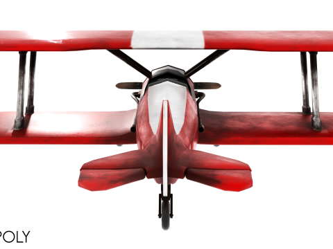 Modern Biplane 3Dモデル