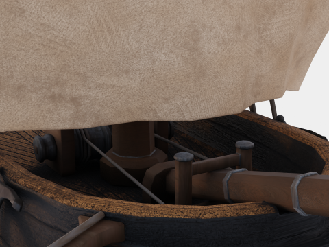 Hecla-Class Bomb Vessel 3D Модель