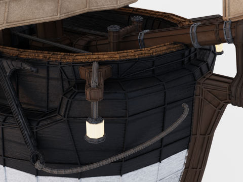 Hecla-Class Bomb Vessel 3D Модель