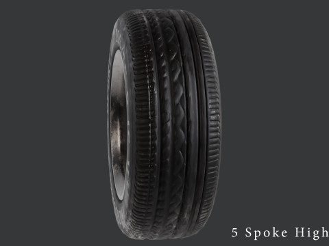 Multi-Resolution Wheel Collection 3D Модель