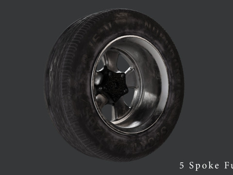 Multi-Resolution Wheel Collection 3D Модель