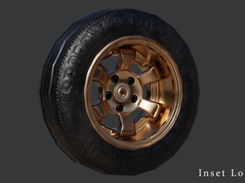 Multi-Resolution Wheel Collection 3D Модель