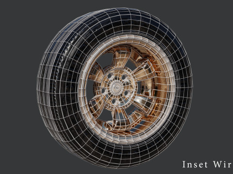 Multi-Resolution Wheel Collection 3D Модель