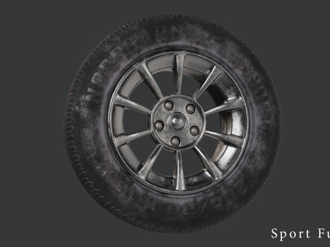 Multi-Resolution Wheel Collection 3D Модель