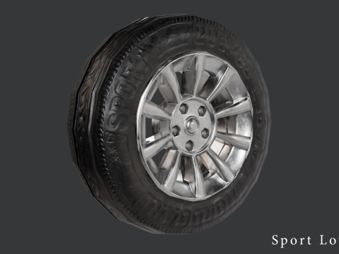 Multi-Resolution Wheel Collection 3D Модель
