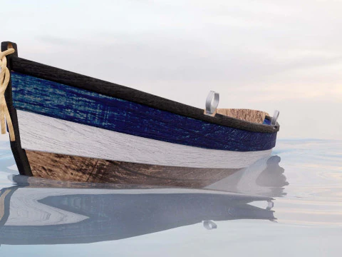 Rowboat 3D Model