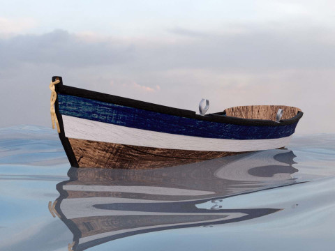 Rowboat Model 3D