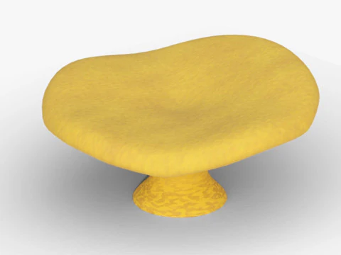 Chanterelle Mushroom Trees 3D Model